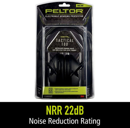 Sport Tactical 100 Electronic Hearing Protector, Ear Protection, NRR 22 Db, Ideal for the Range, Shooting and Hunting, TAC100-OTH